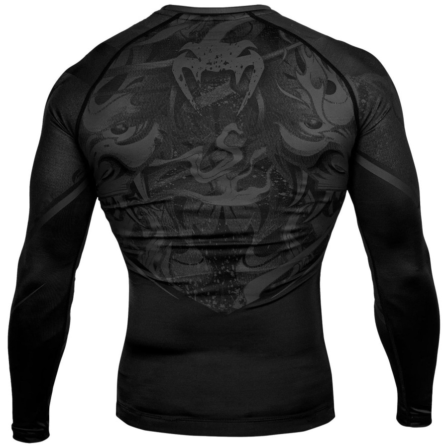 venum devil rashguard - lange ermer - svartsvart