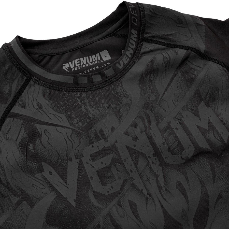 venum devil rashguard - lange ermer - svartsvart