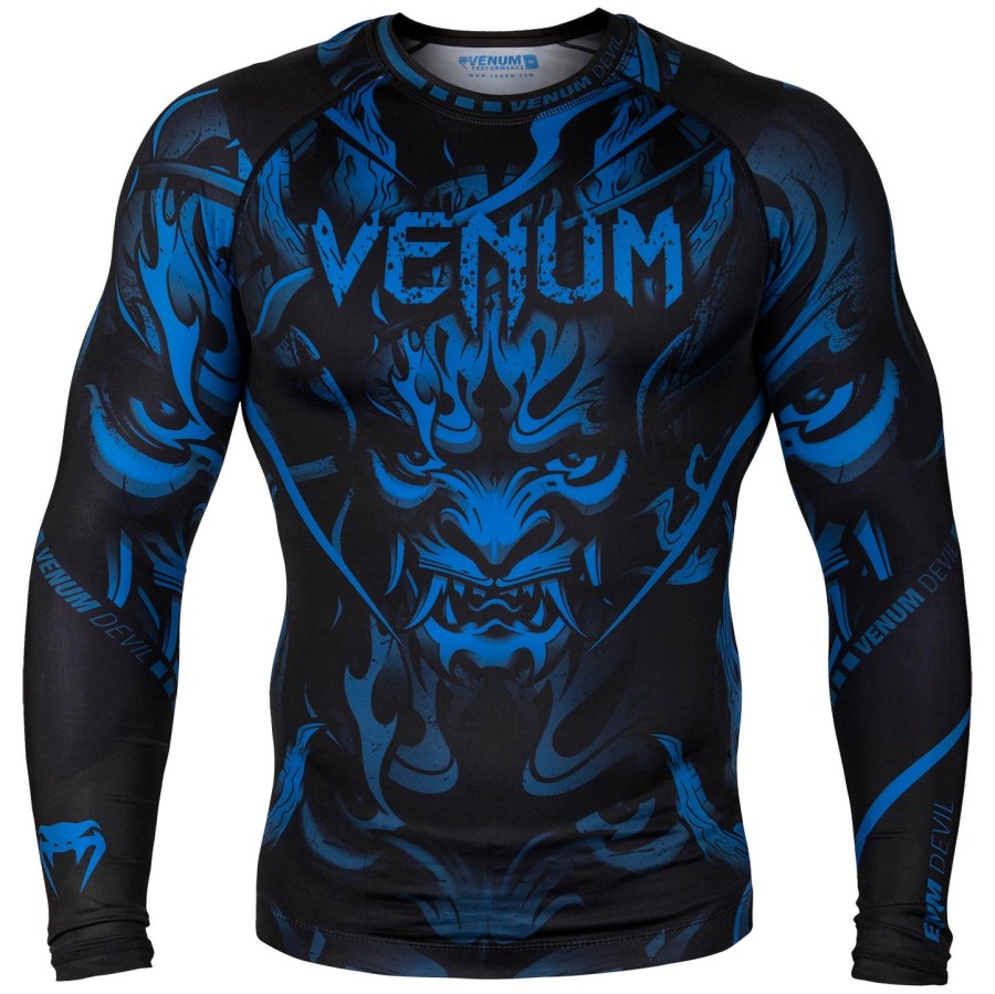 venum devil rashguard - lange ermer - marineblåsvart