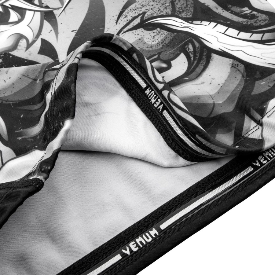venum devil rashguard - lange ermer - hvitsvart