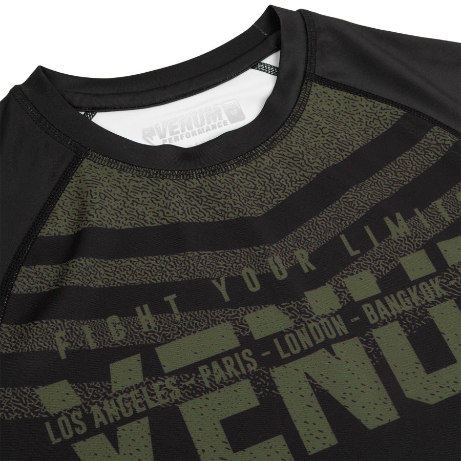 venum signature rashguard - lange ermer - svartkhaki - eksklusiv