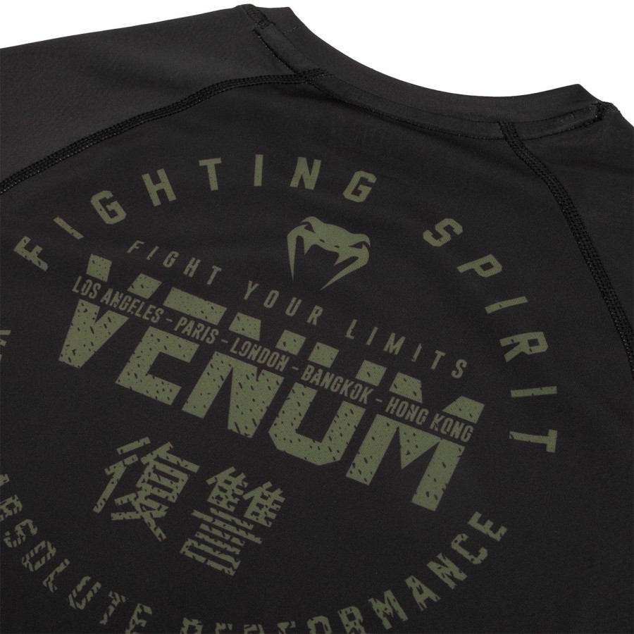 venum signature rashguard - lange ermer - svartkhaki - eksklusiv