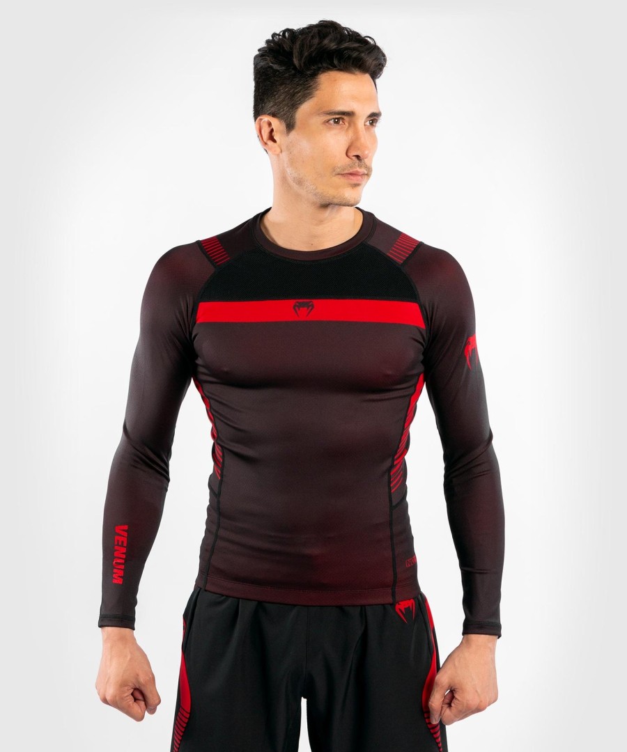 venum nogi 3.0 rashguard - lange ermer - svartrød