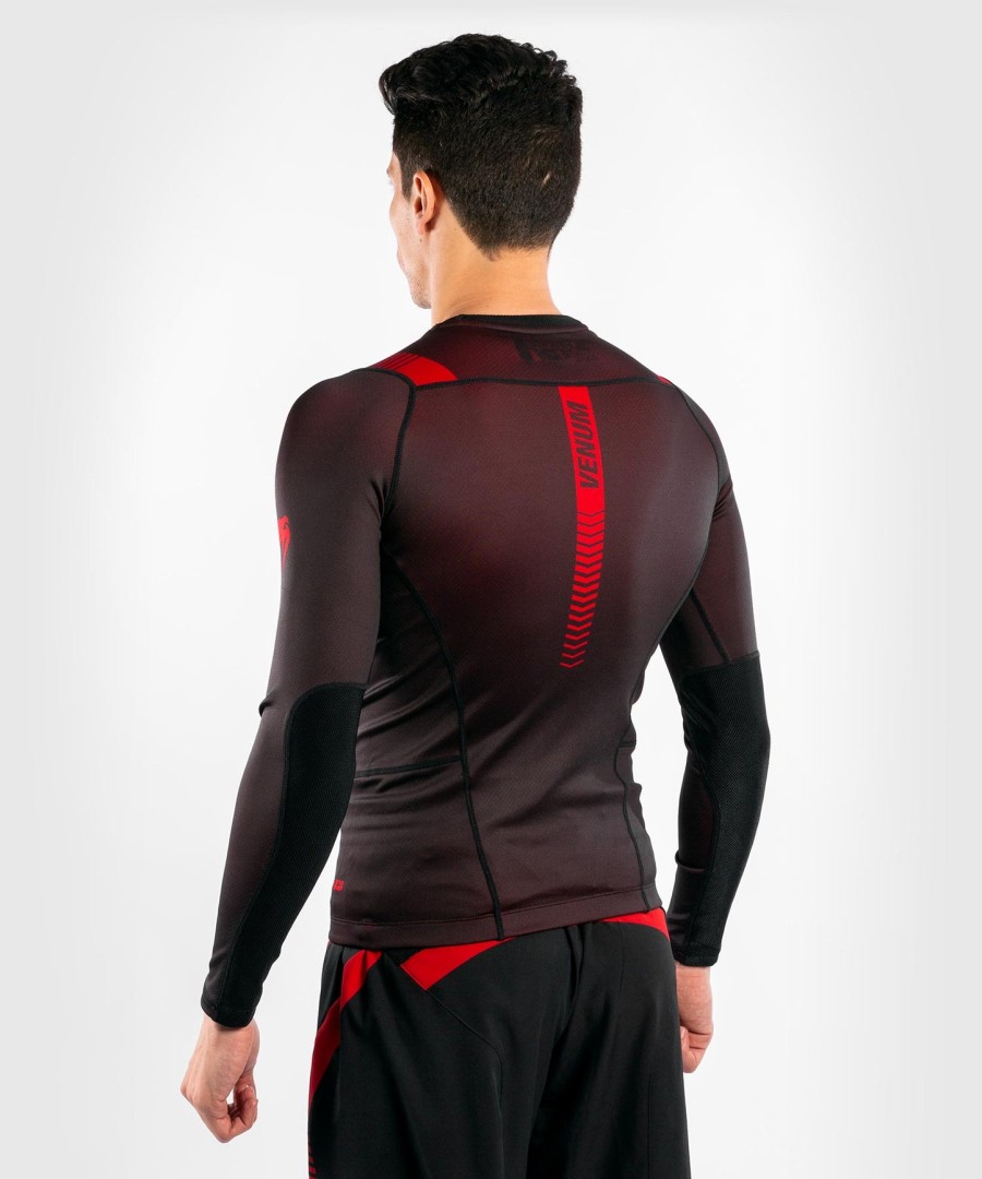 venum nogi 3.0 rashguard - lange ermer - svartrød