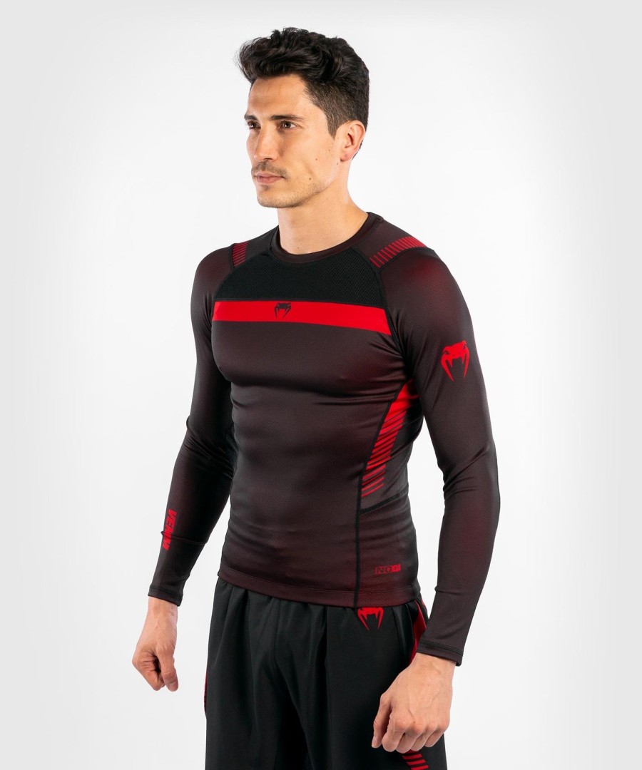 venum nogi 3.0 rashguard - lange ermer - svartrød