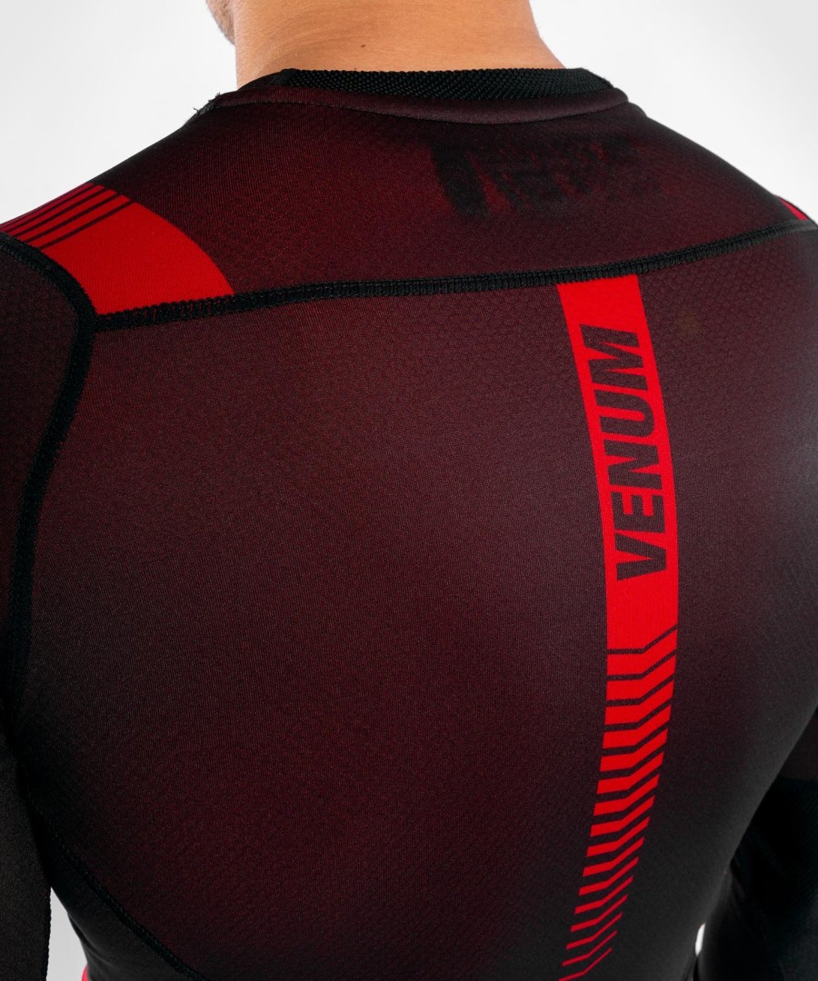 venum nogi 3.0 rashguard - lange ermer - svartrød