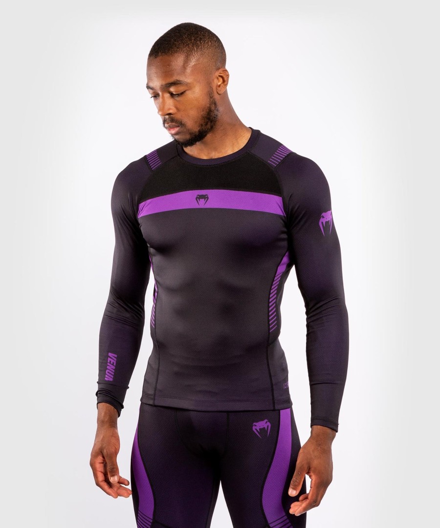 venum nogi 3.0 rashguard - lange ermer - svartlilla