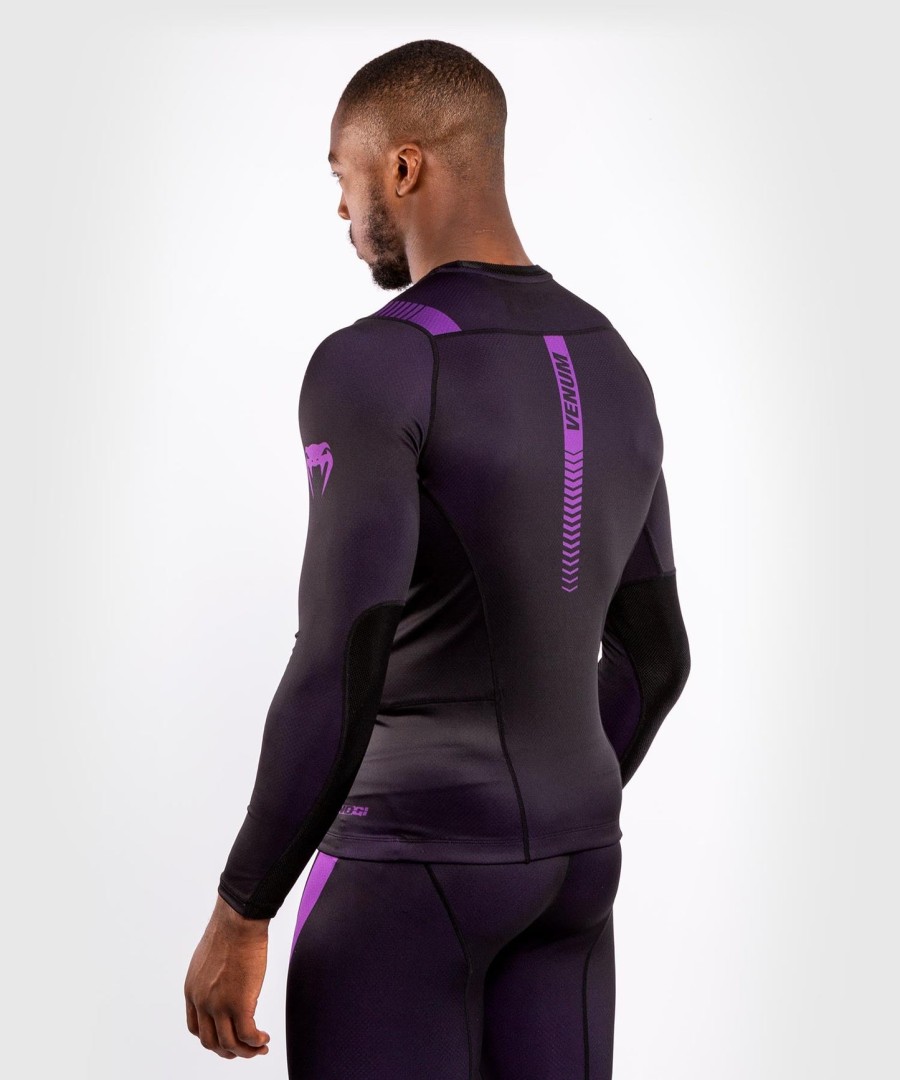 venum nogi 3.0 rashguard - lange ermer - svartlilla