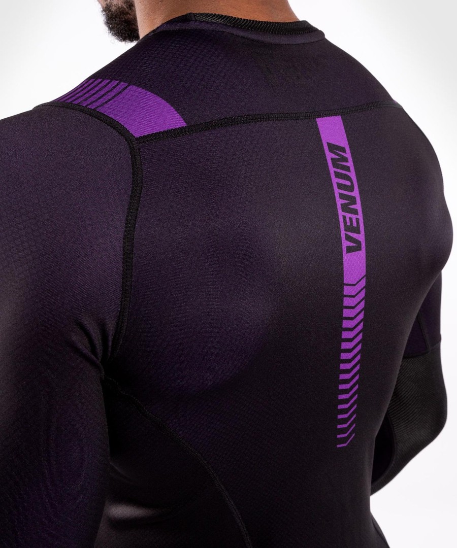 venum nogi 3.0 rashguard - lange ermer - svartlilla