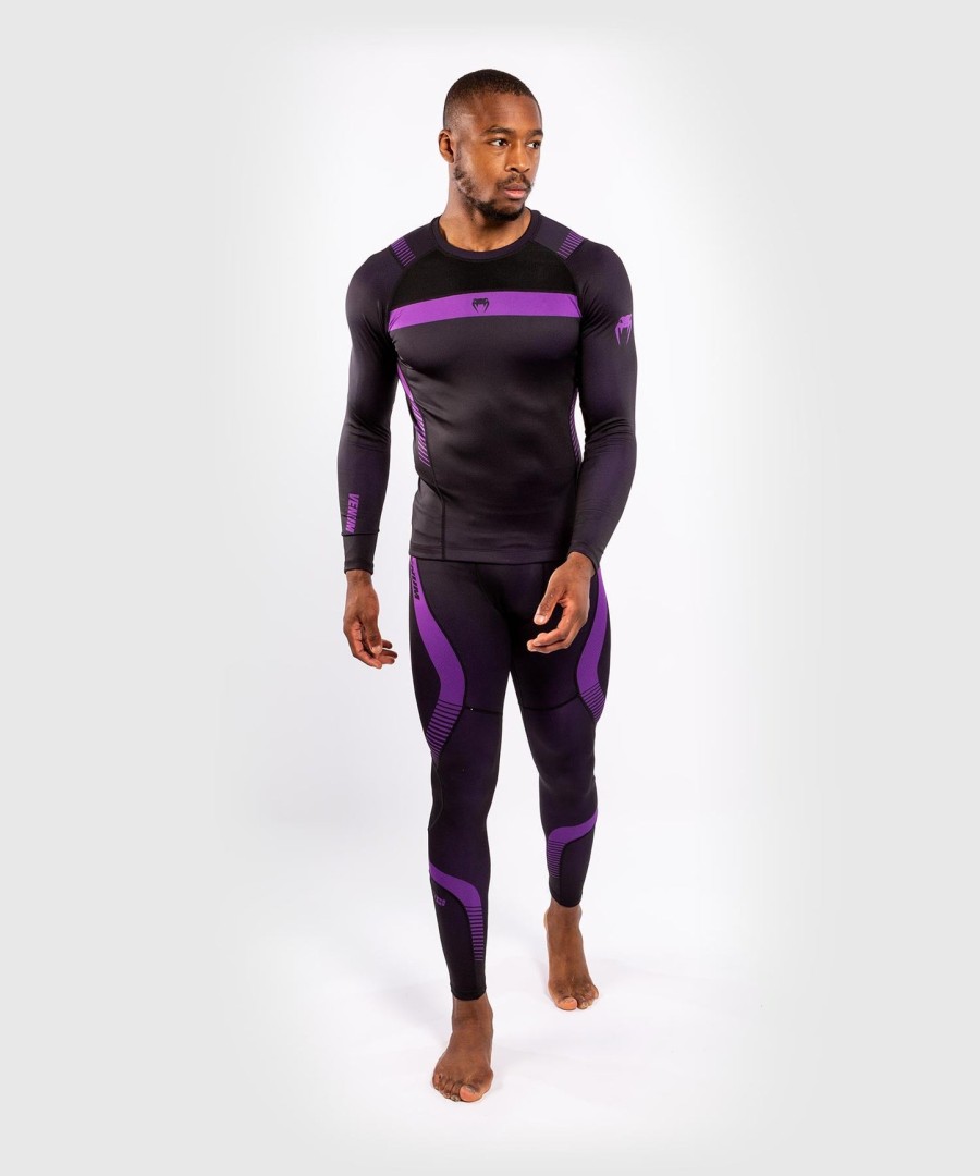 venum nogi 3.0 rashguard - lange ermer - svartlilla