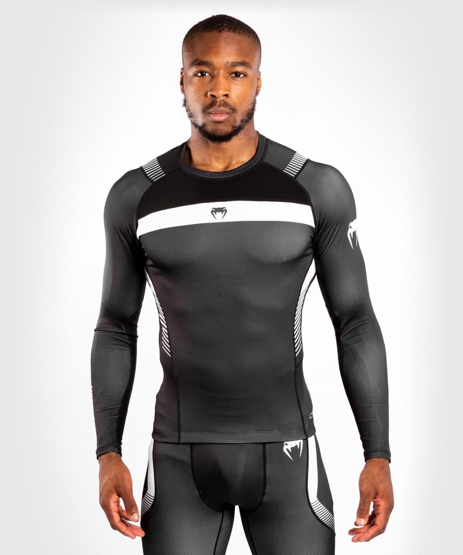 venum nogi 3.0 rashguard - lange ermer - svarthvit
