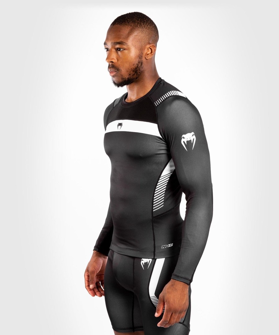 venum nogi 3.0 rashguard - lange ermer - svarthvit