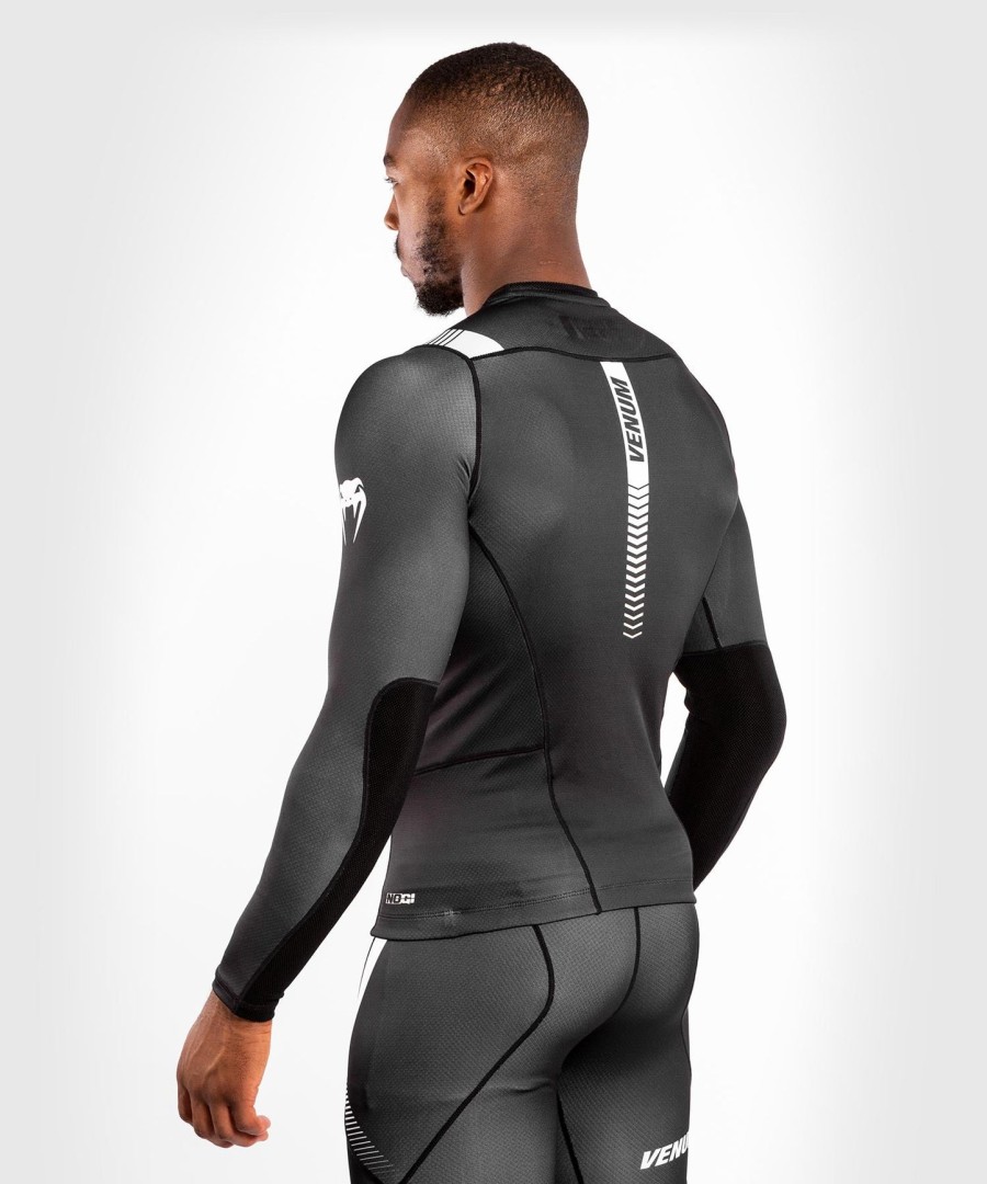 venum nogi 3.0 rashguard - lange ermer - svarthvit