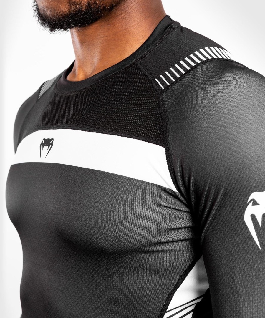 venum nogi 3.0 rashguard - lange ermer - svarthvit