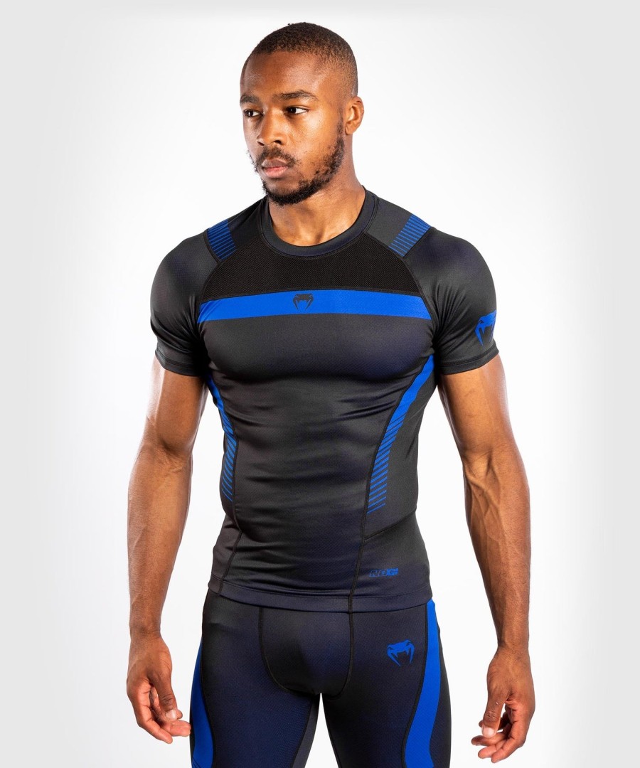 venum nogi 3.0 rashguard - korte ermer - svartblå