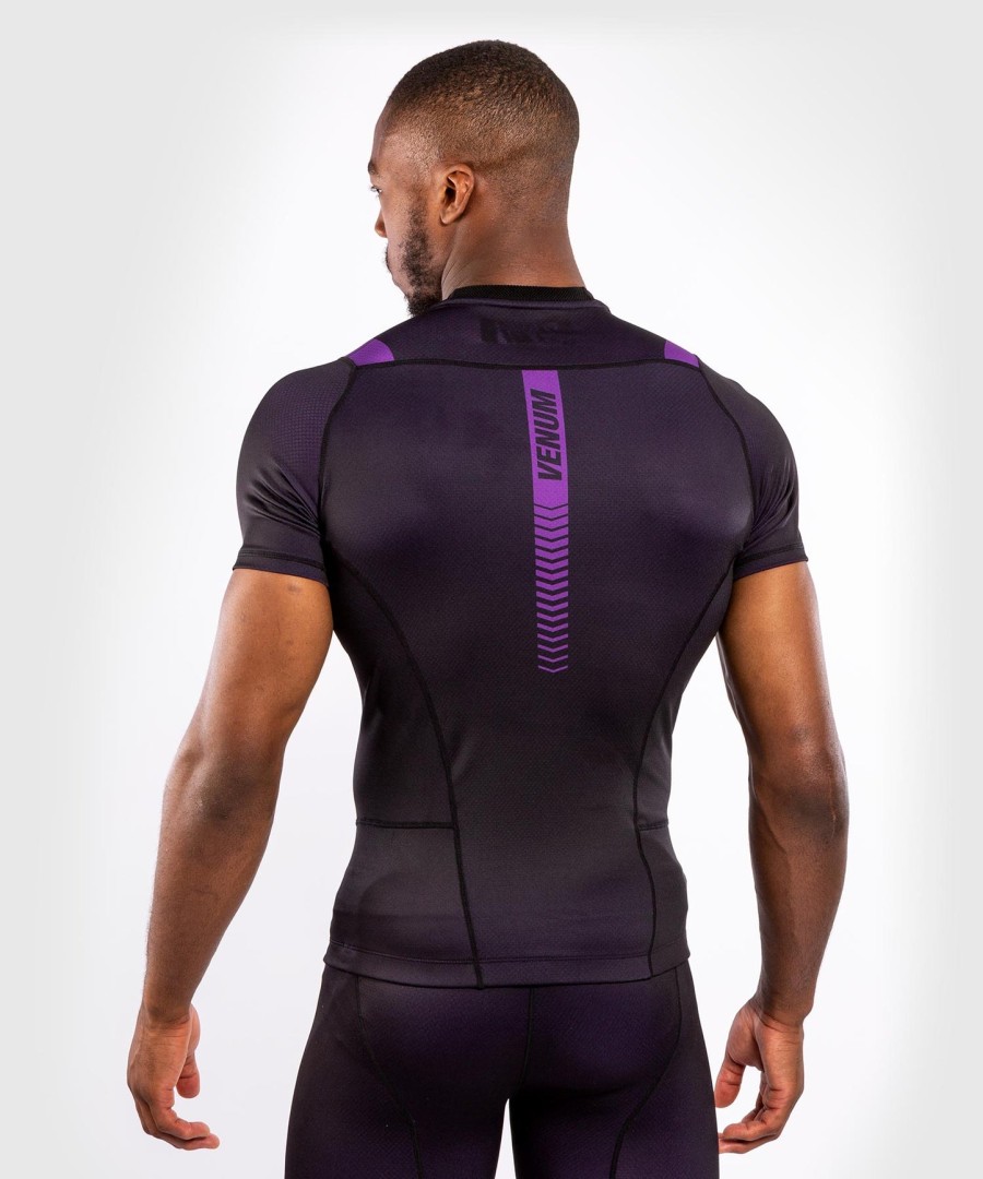 venum nogi 3.0 rashguard - korte ermer - svartlilla
