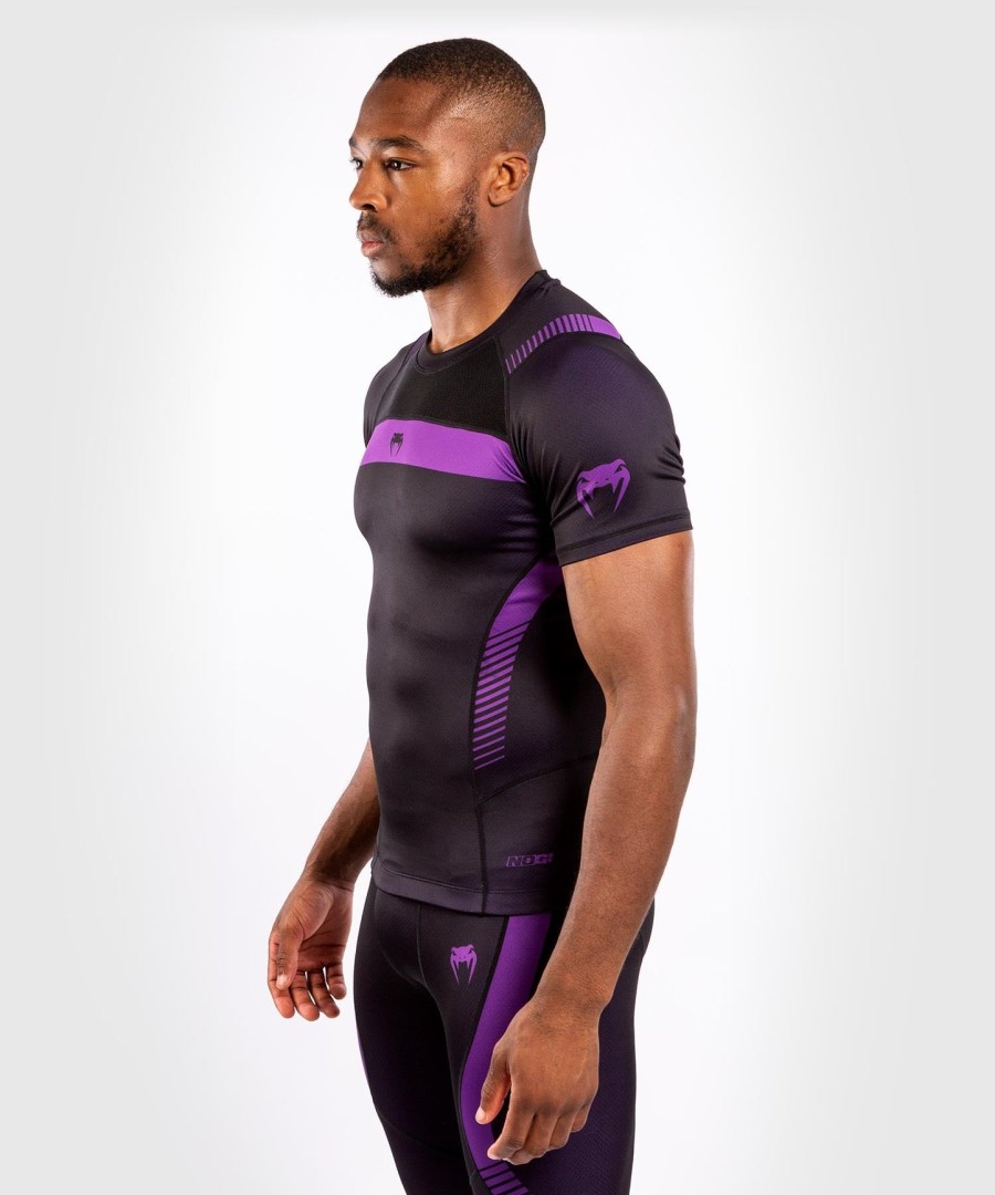 venum nogi 3.0 rashguard - korte ermer - svartlilla