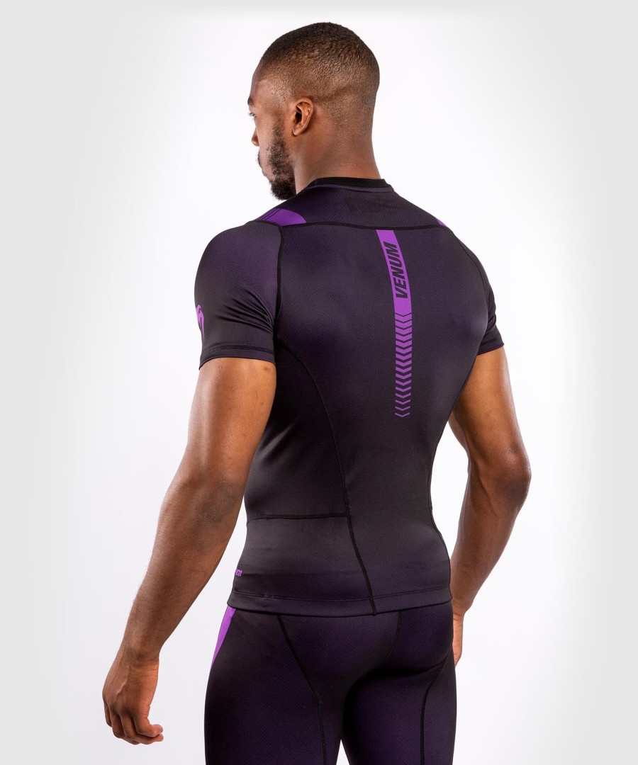 venum nogi 3.0 rashguard - korte ermer - svartlilla