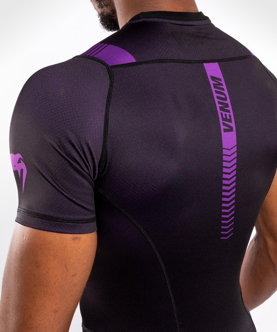 venum nogi 3.0 rashguard - korte ermer - svartlilla