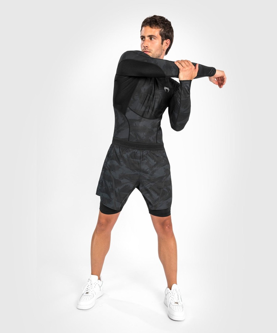 venum electron 3.0 rashguard - lange ermer - svart