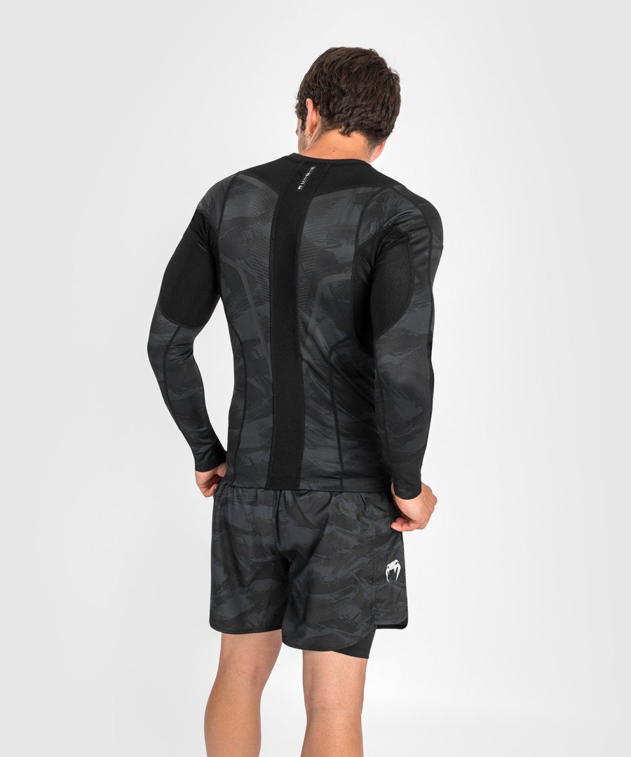 venum electron 3.0 rashguard - lange ermer - svart
