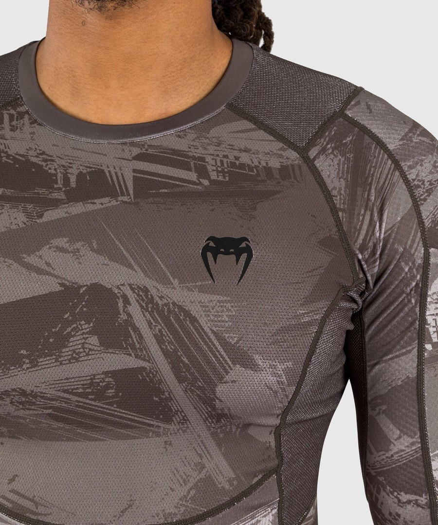 venum electron 3.0 langermet rashguard - sand
