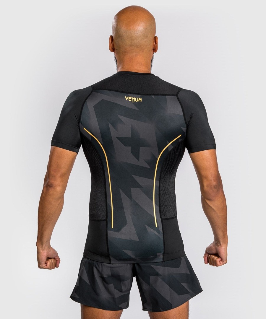 venum razor rashguard korte ermer - svartgull