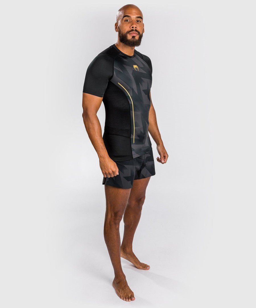 venum razor rashguard korte ermer - svartgull