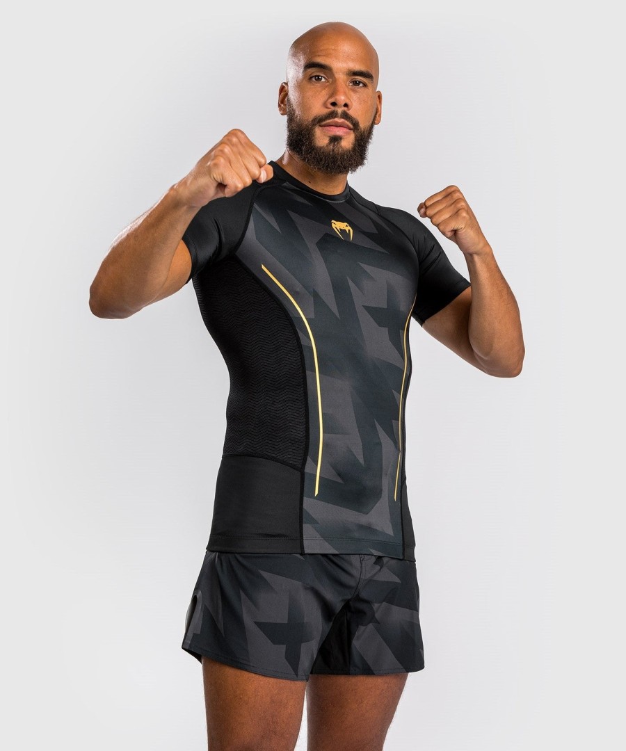 venum razor rashguard korte ermer - svartgull