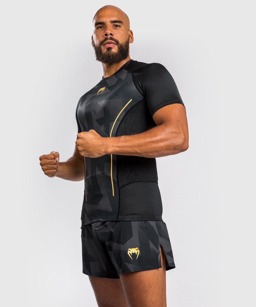 venum razor rashguard korte ermer - svartgull