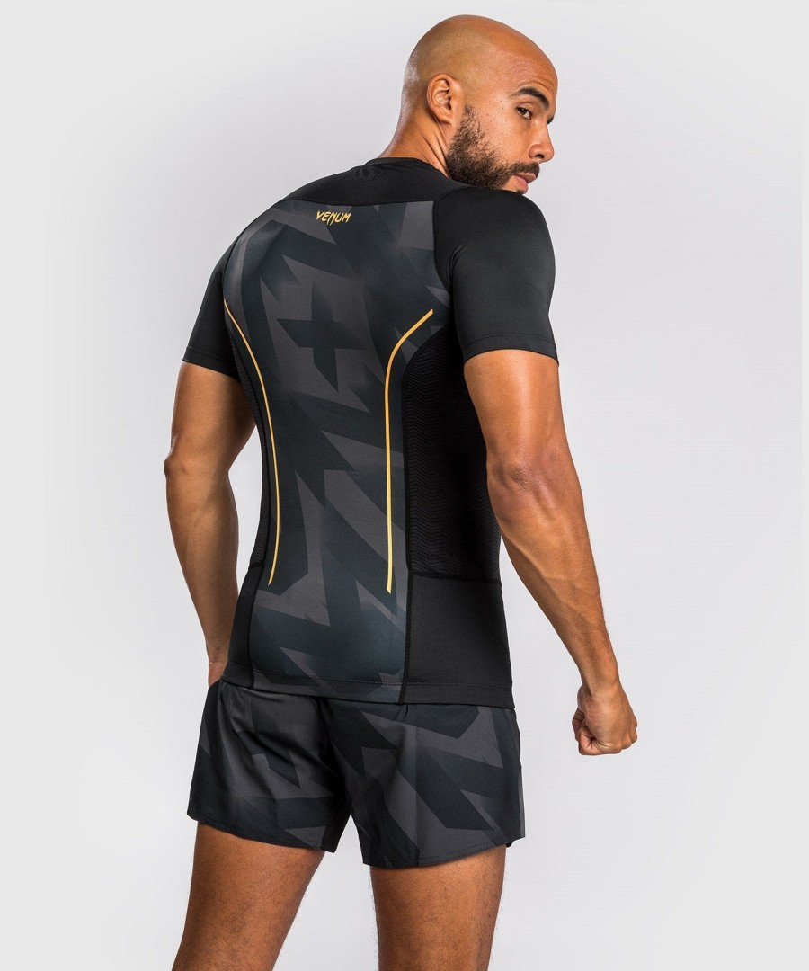 venum razor rashguard korte ermer - svartgull