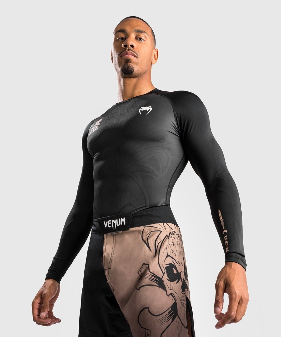 venum reorg rashguard lange ermer - svart
