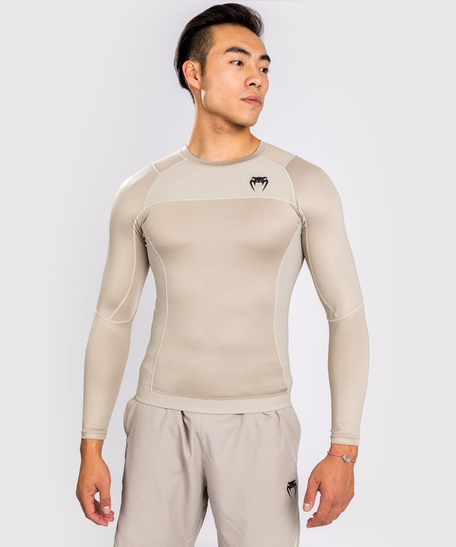 venum g-fit air rashguard langermet - sand