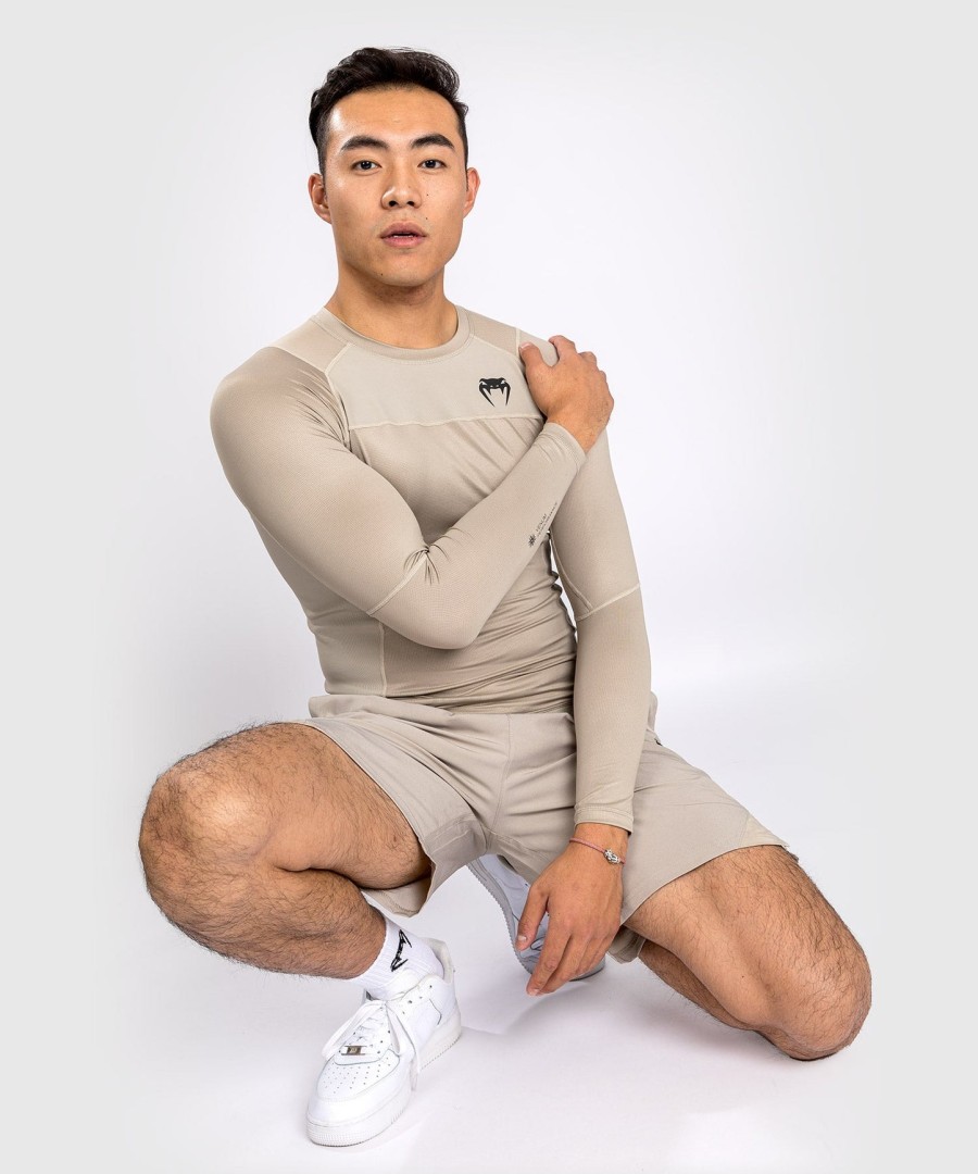 venum g-fit air rashguard langermet - sand