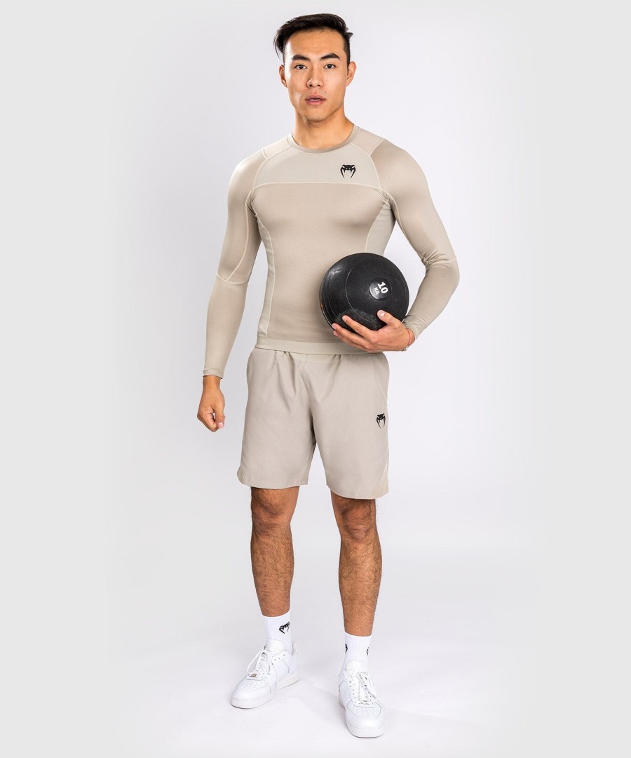 venum g-fit air rashguard langermet - sand