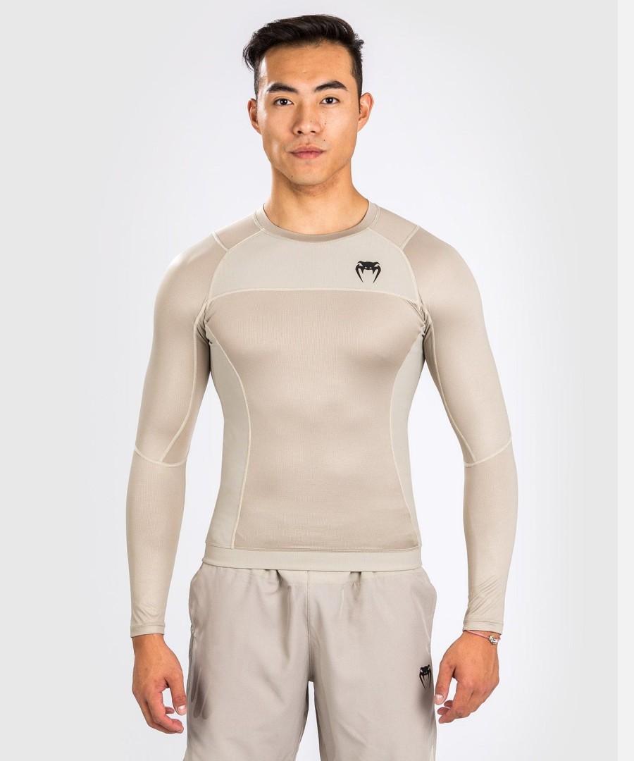 venum g-fit air rashguard langermet - sand