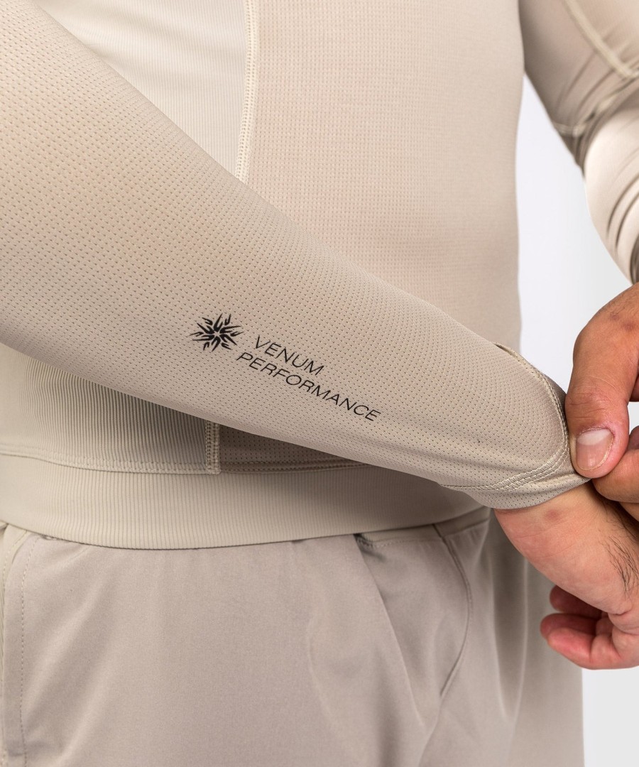 venum g-fit air rashguard langermet - sand