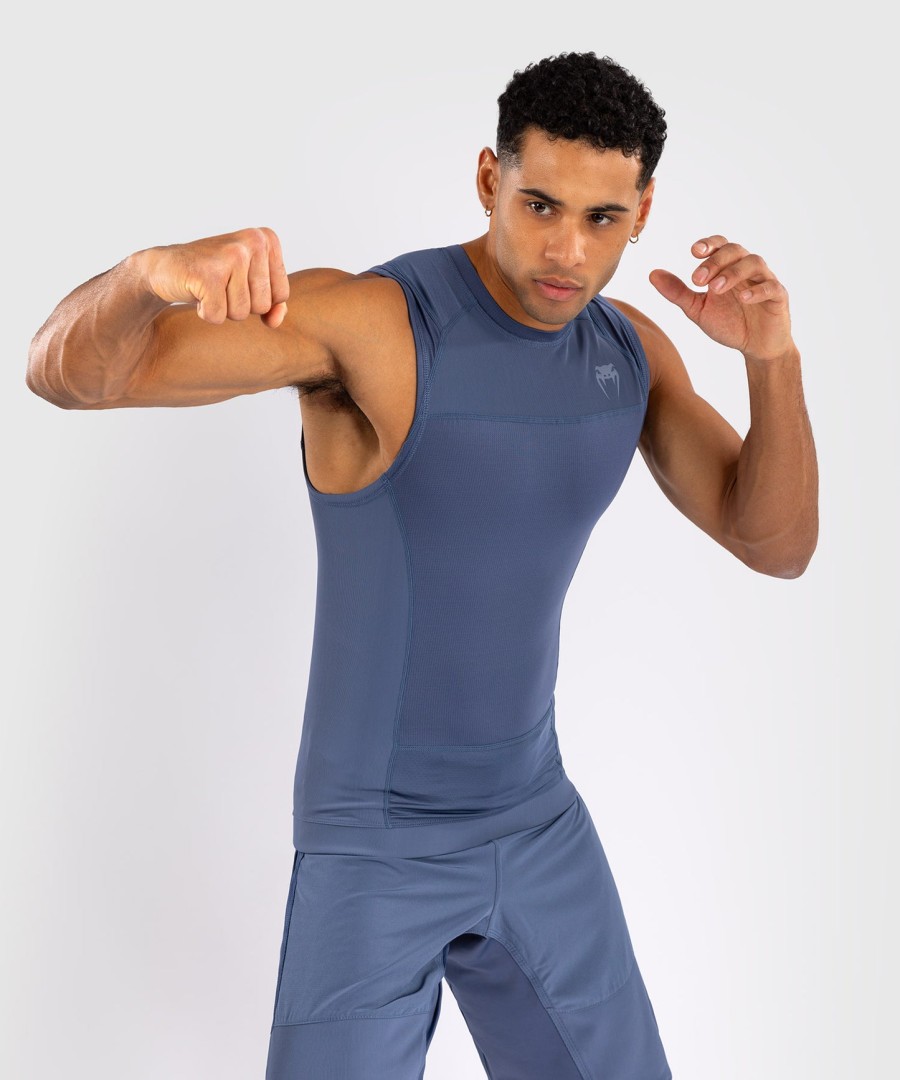 venum g-fit air herre ermeløs rashguard - tåkete blå