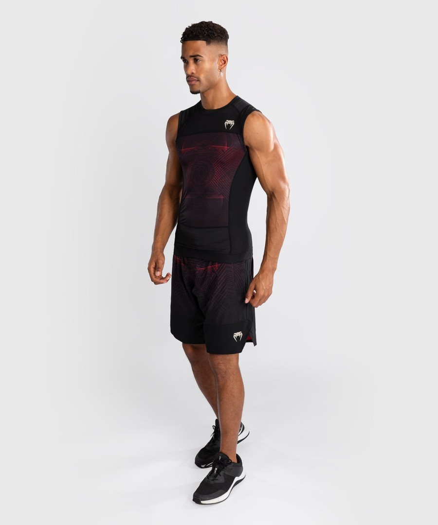venum g-fit air herre ermeløs rashguard - dyp svartildrød