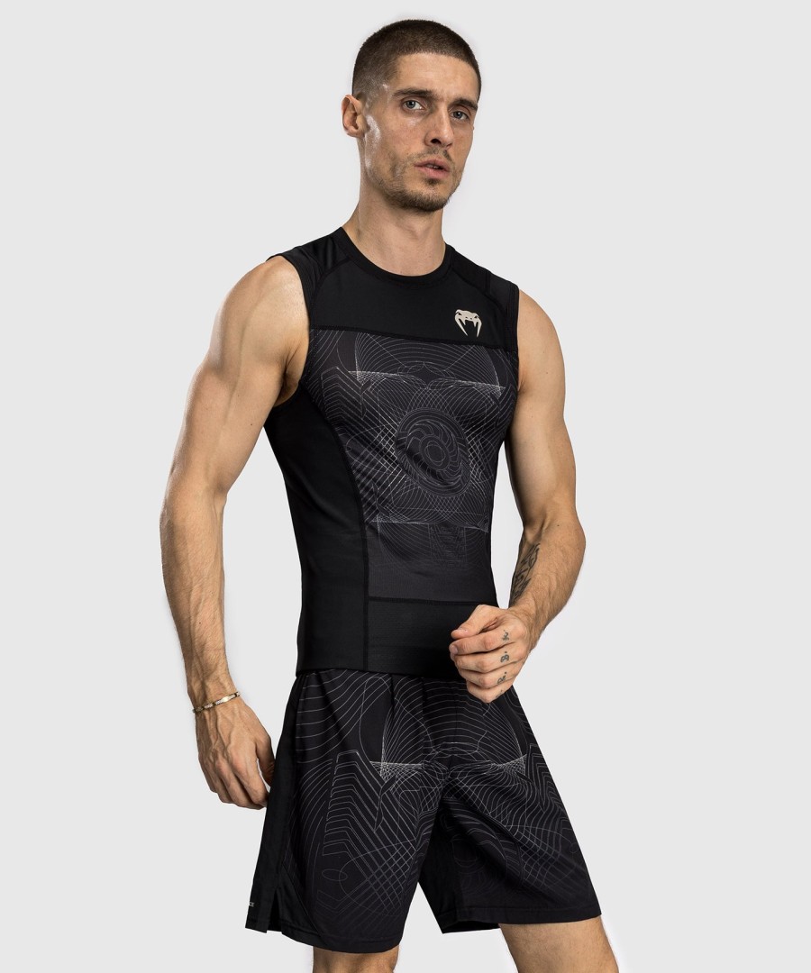 venum g-fit air herre ermeløs rashguard - dyp svartØrkensand