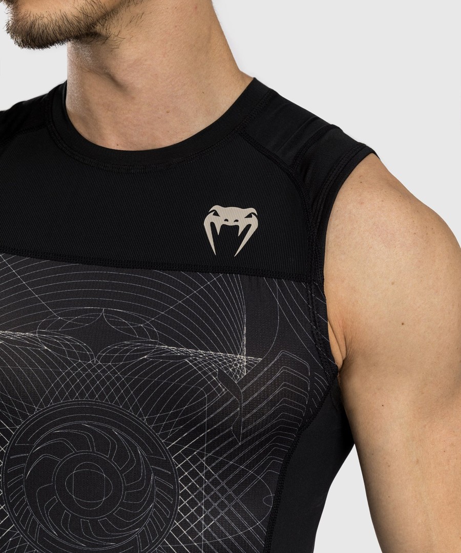 venum g-fit air herre ermeløs rashguard - dyp svartØrkensand