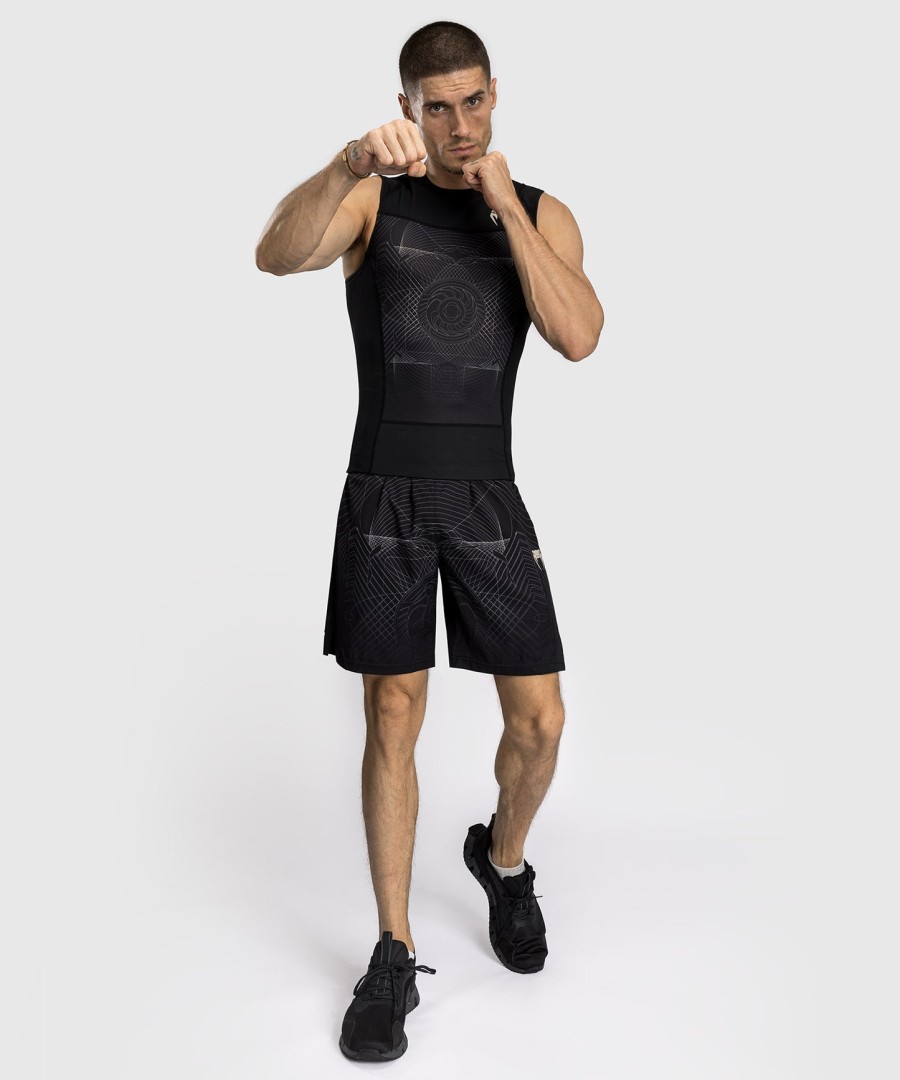 venum g-fit air herre ermeløs rashguard - dyp svartØrkensand