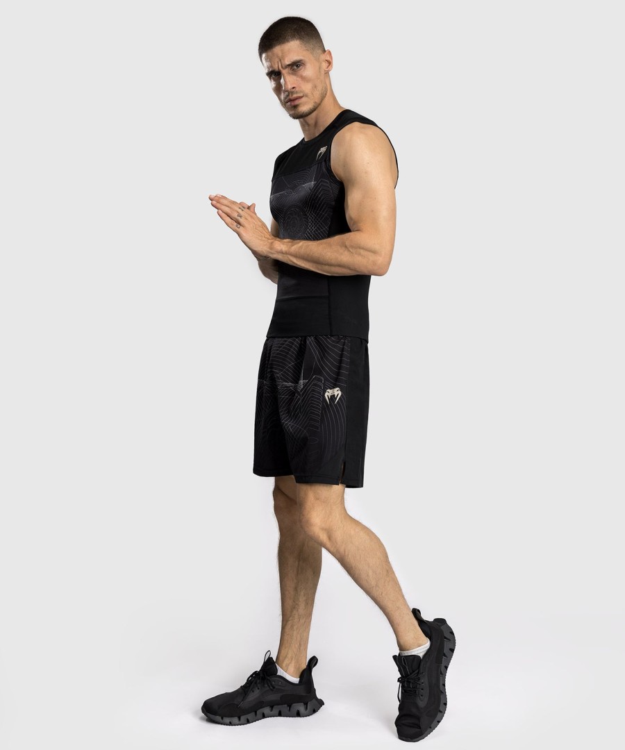 venum g-fit air herre ermeløs rashguard - dyp svartØrkensand