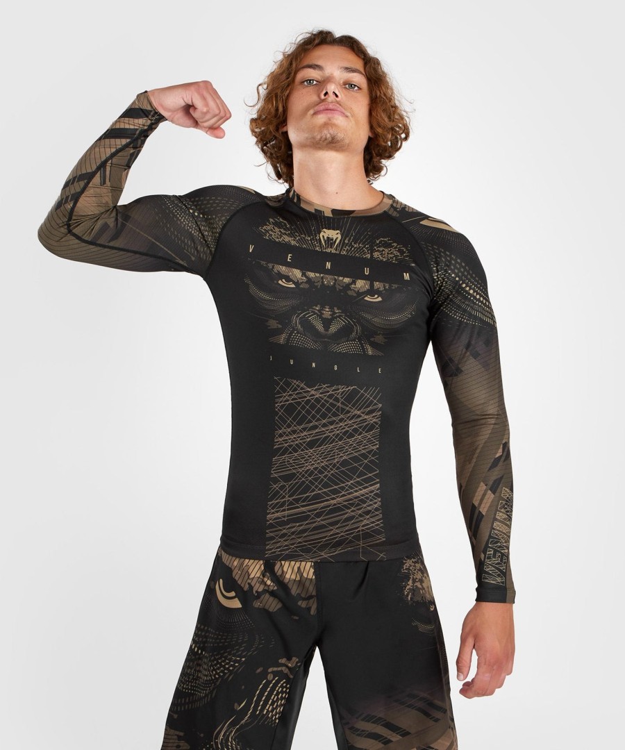 venum gorilla jungle rashguard langermet - svartsand
