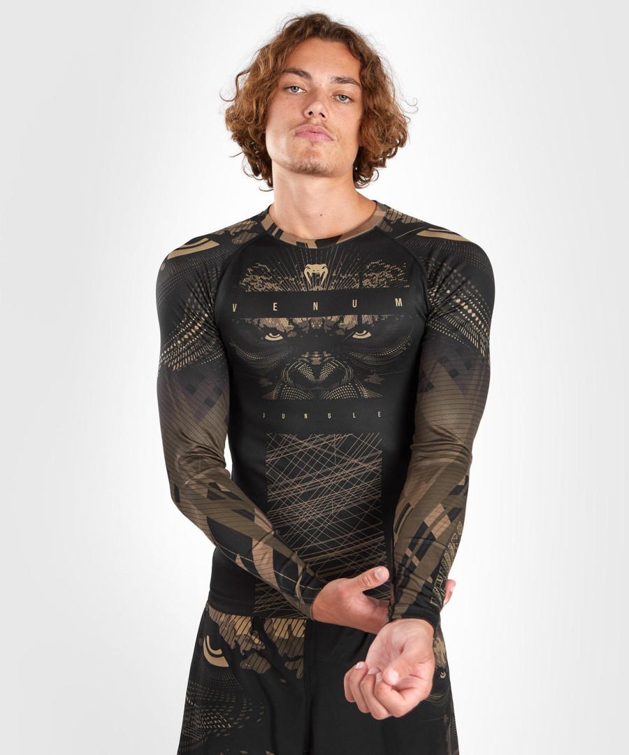 venum gorilla jungle rashguard langermet - svartsand