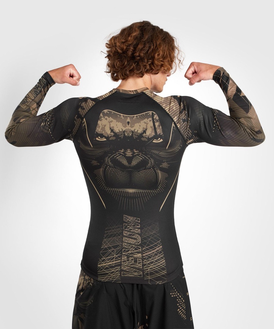 venum gorilla jungle rashguard langermet - svartsand