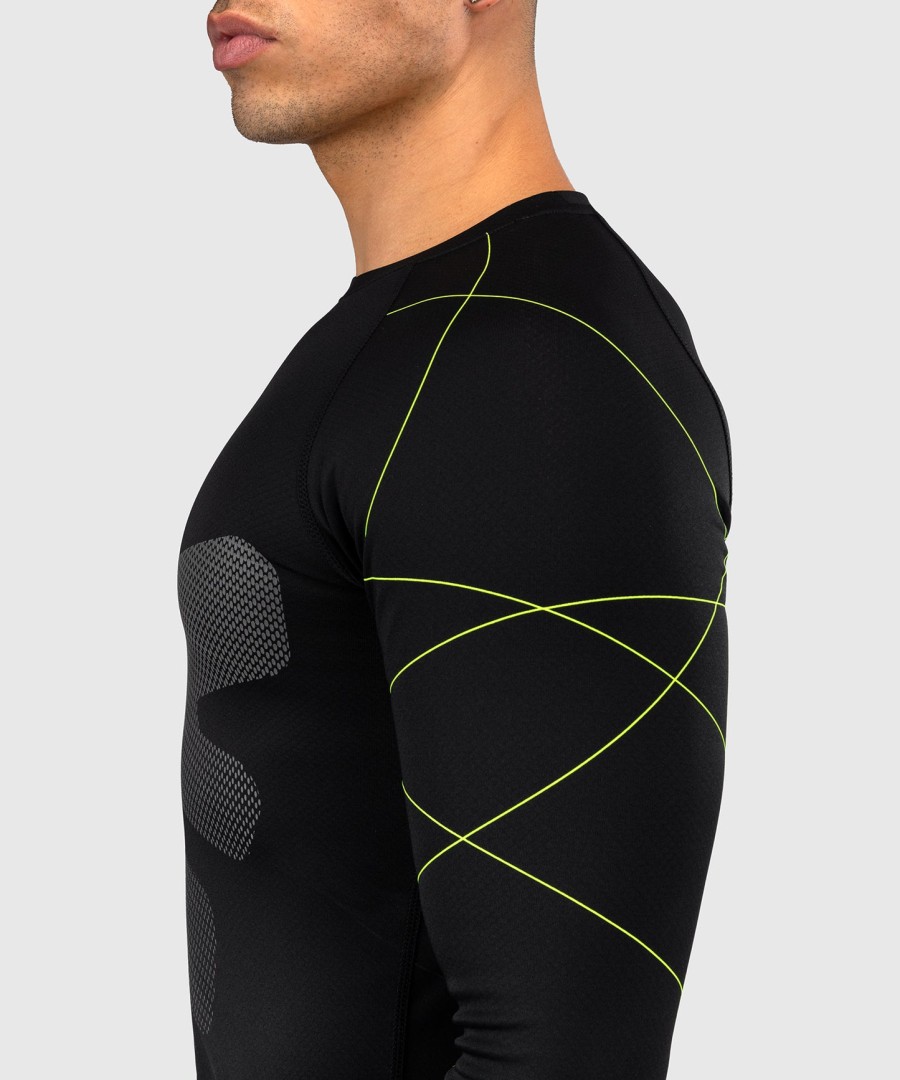 venum training camp 4.0 langermet rashguard - svartneongrønn