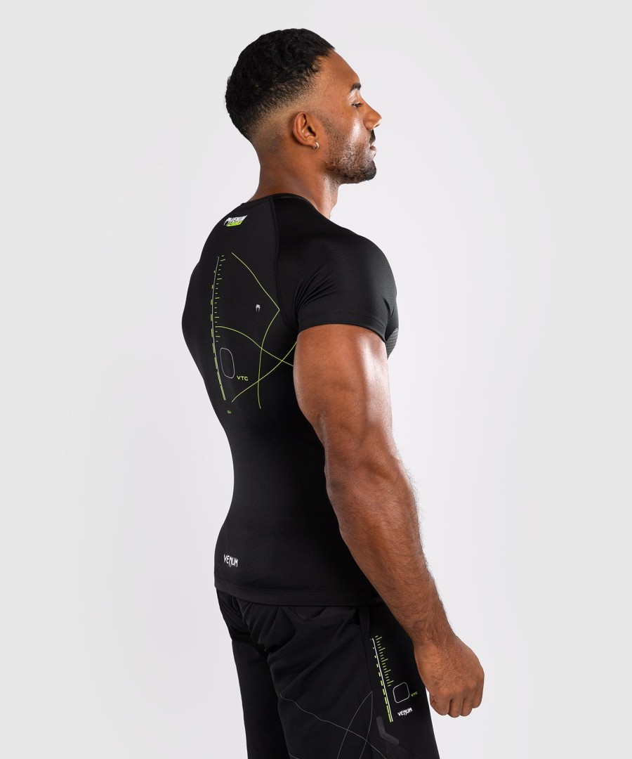 venum training camp 4.0 kortermet rashguard - svartneongrønn
