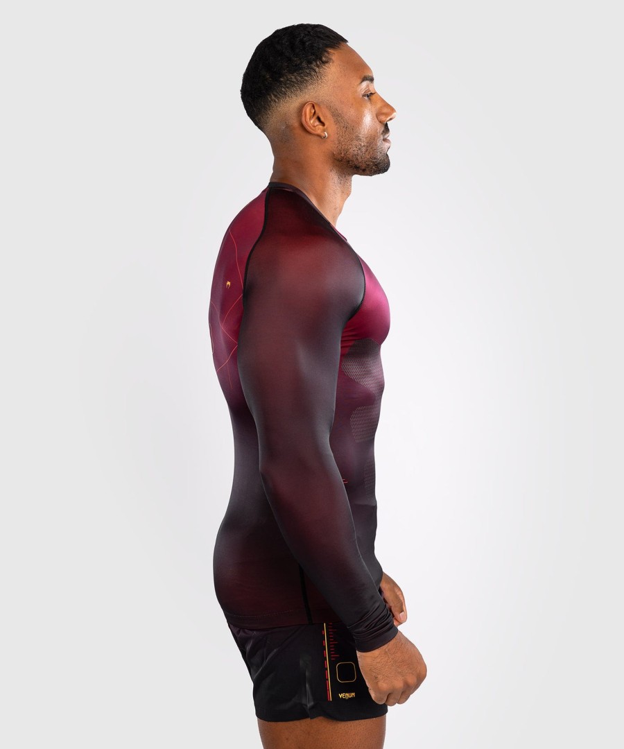 venum tactical xt herre langermet rashguard - svartburgundergull