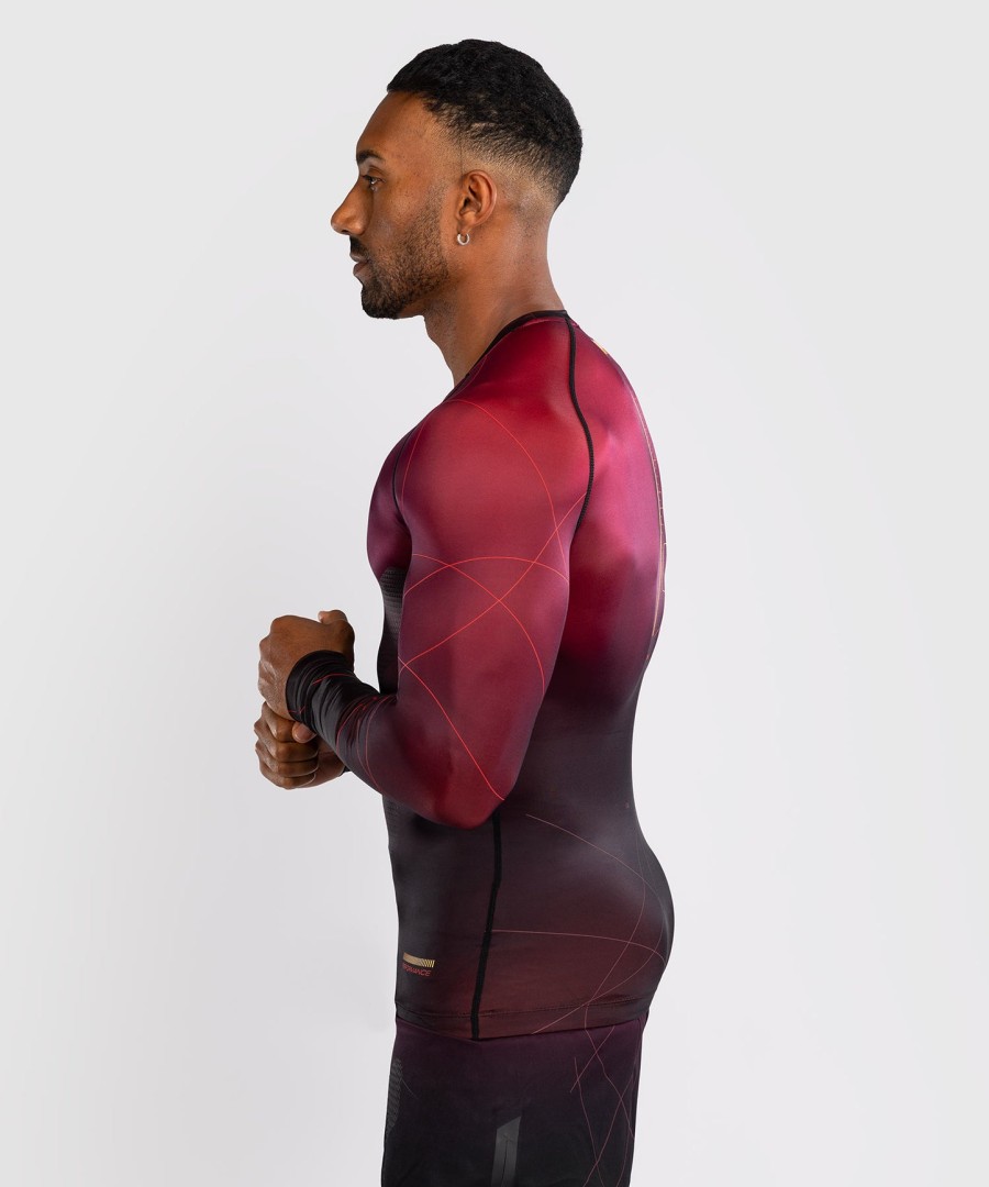 venum tactical xt herre langermet rashguard - svartburgundergull